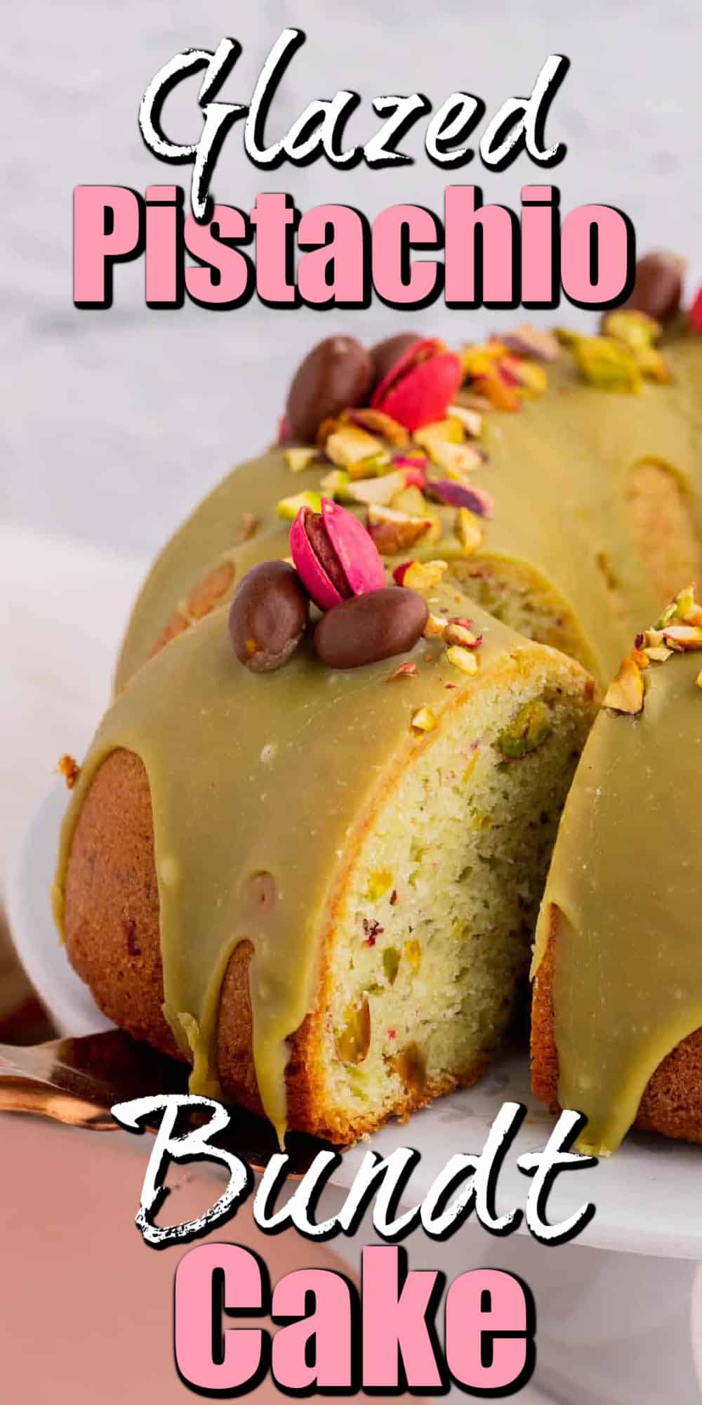 Glazed Pistachio Bundt Cake Pin