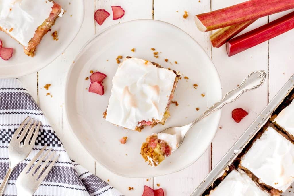 Rhubarb Meringue Dessert Recipe - Noshing With The Nolands