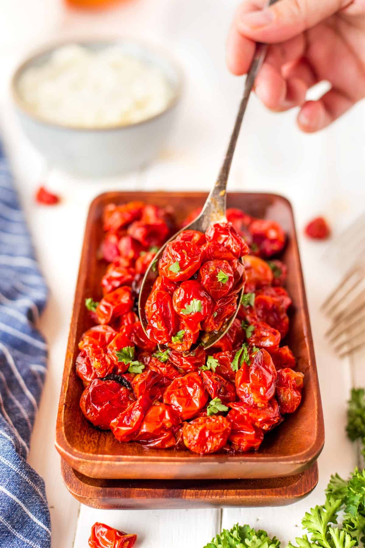 Spoonful of Roasted Grape Tomatoes