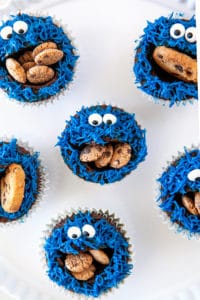 Fun Cookie Monster Cupcakes - Noshing With the Nolands