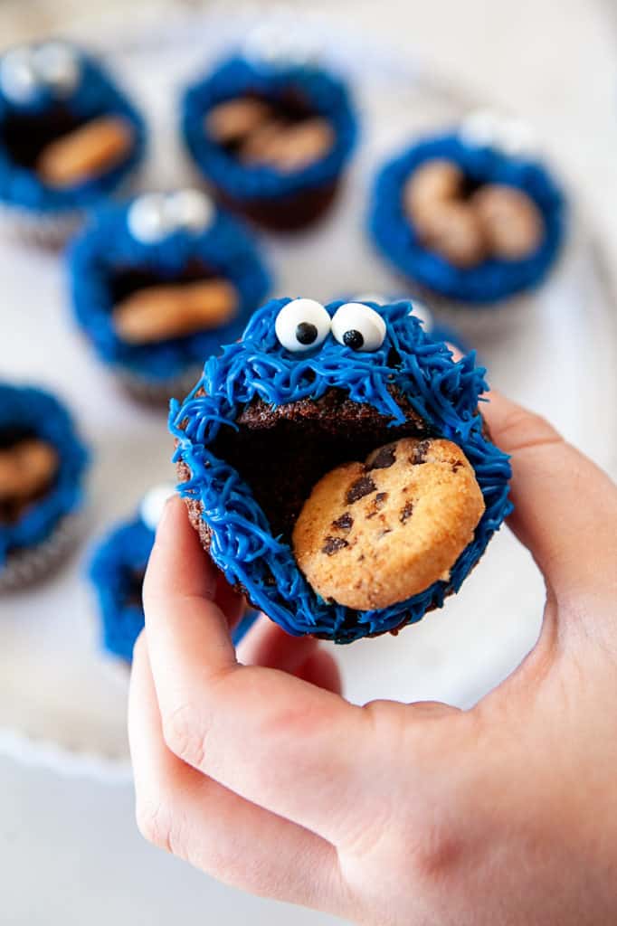 Fun Cookie Monster Cupcakes Noshing With The Nolands