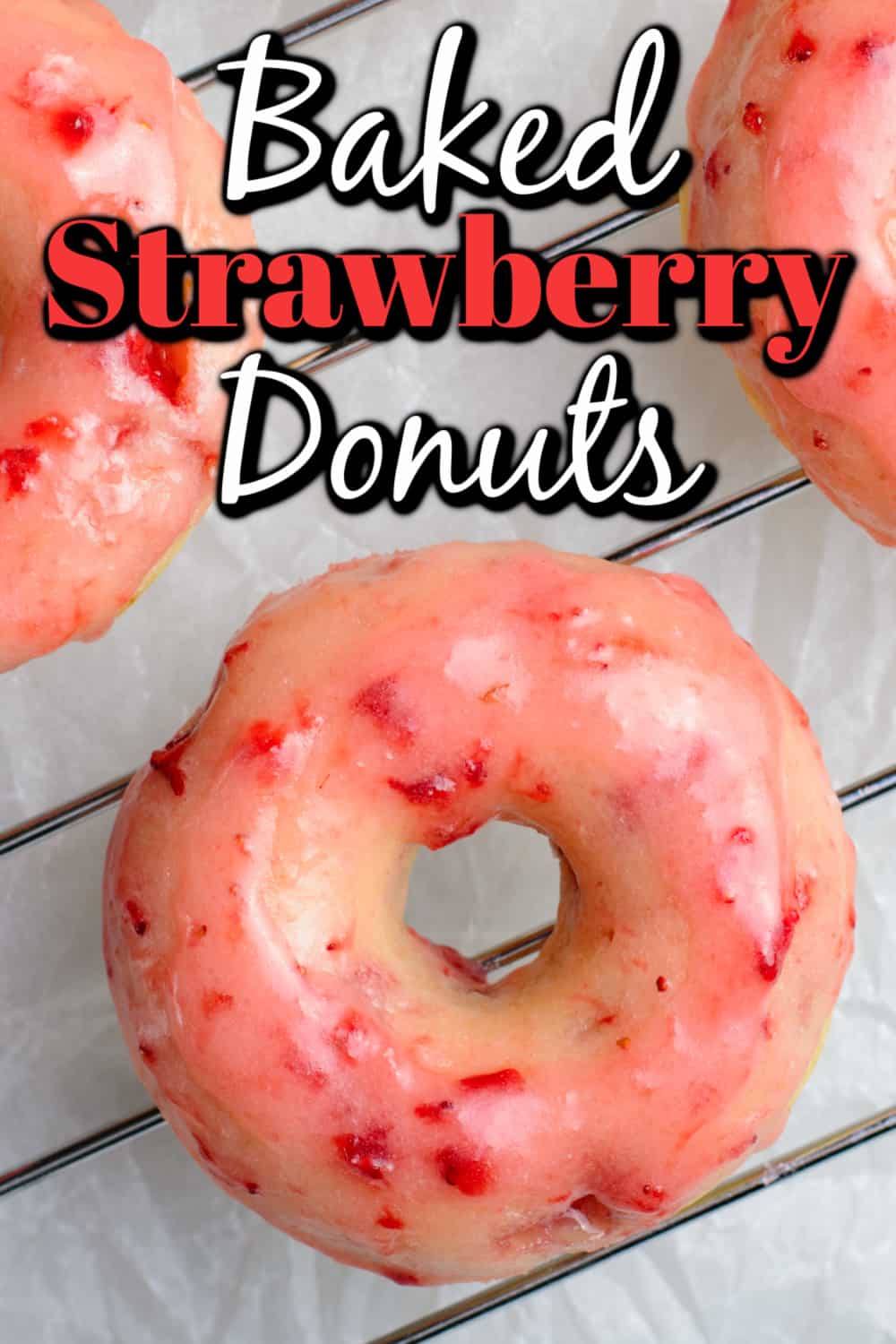 Baked Strawberry Donuts Pin