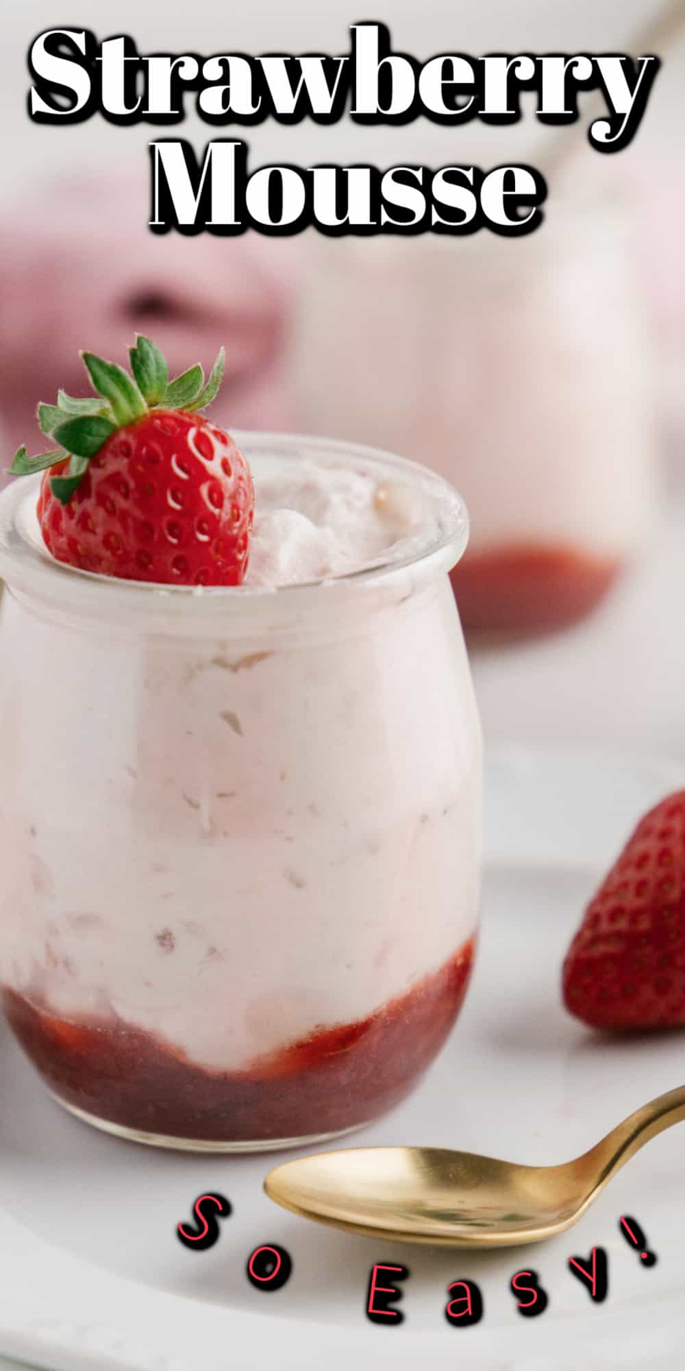 Easy Strawberry Mousse Pin