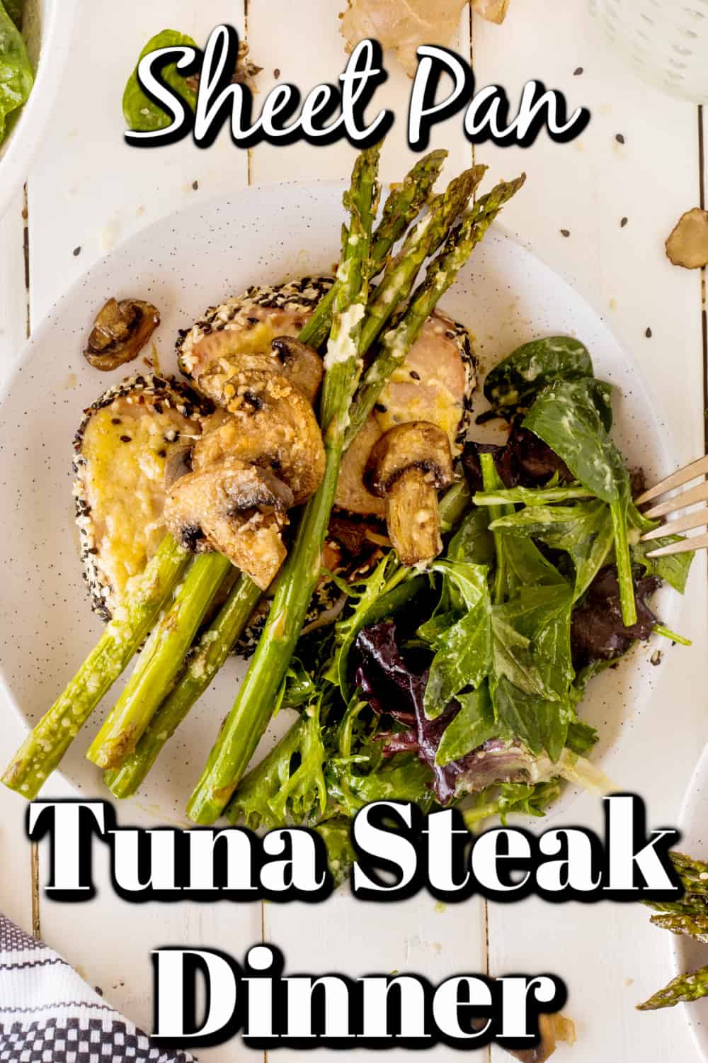 Sheet Pan Tuna Steak Dinner Pin