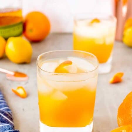 Whiskey Sour in a rocks glass