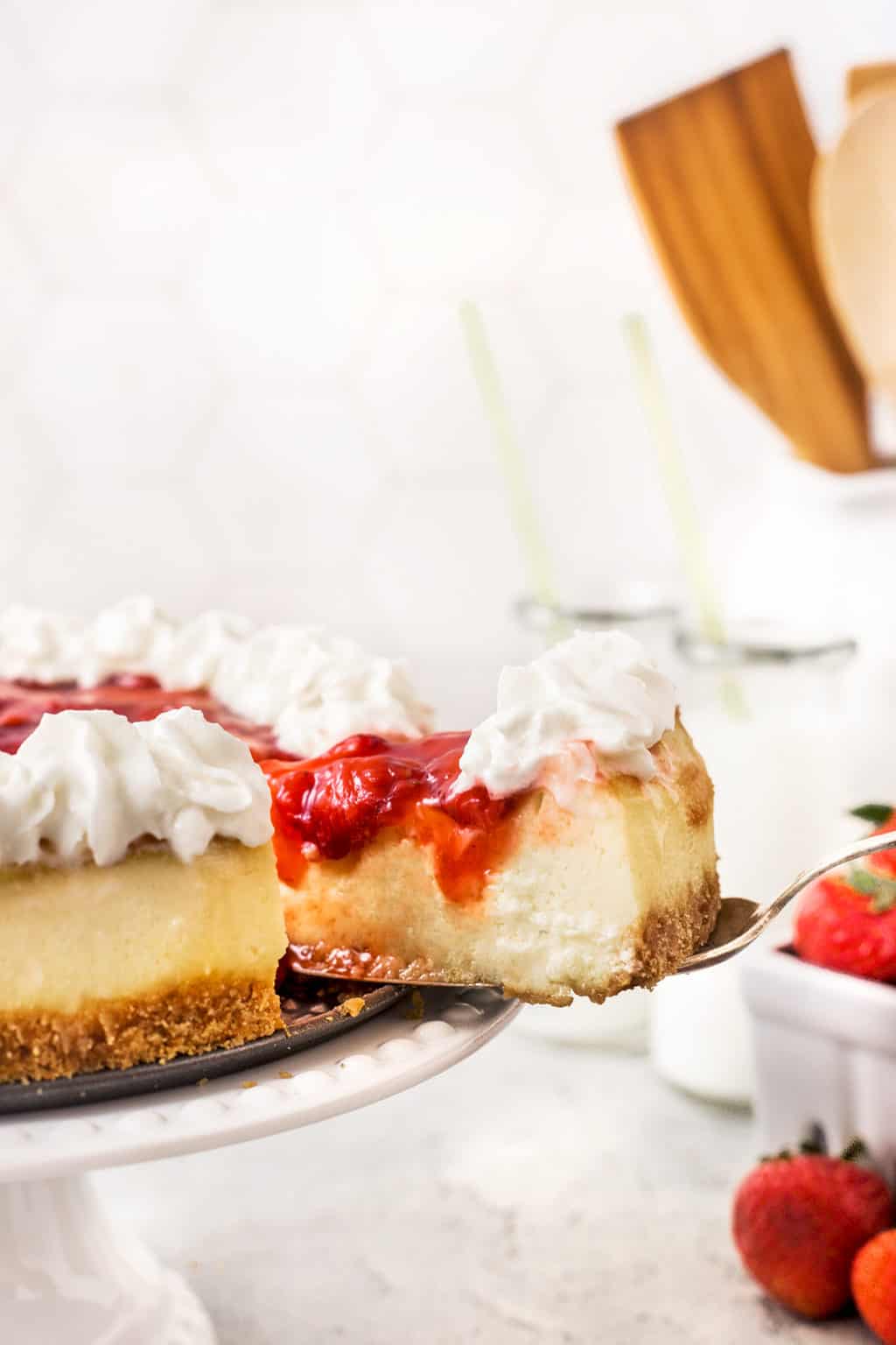 Light, Airy Strawberry Cheesecake - Noshing With the Nolands