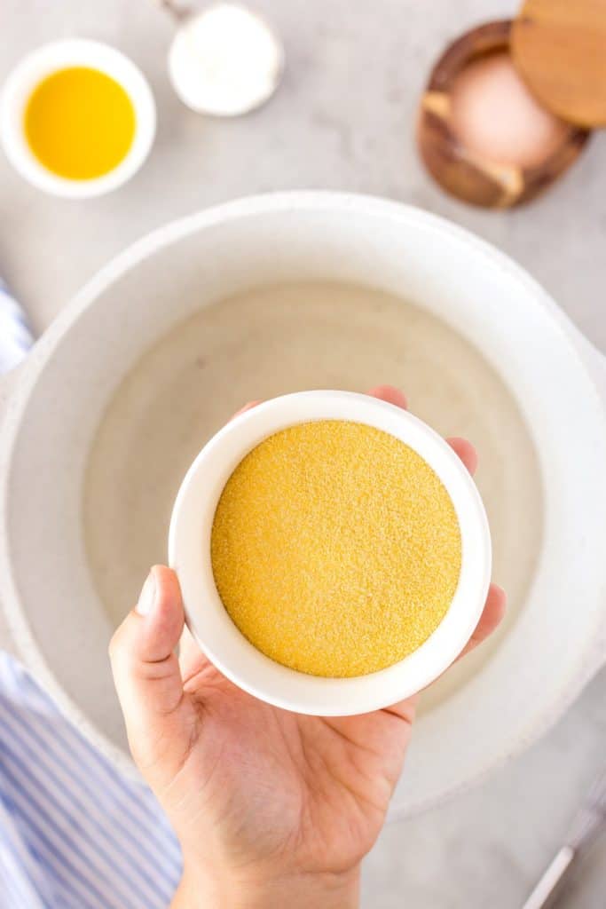 corn flour in a bowl