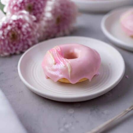 Vanilla Baked Buttermilk Donut on a plate.