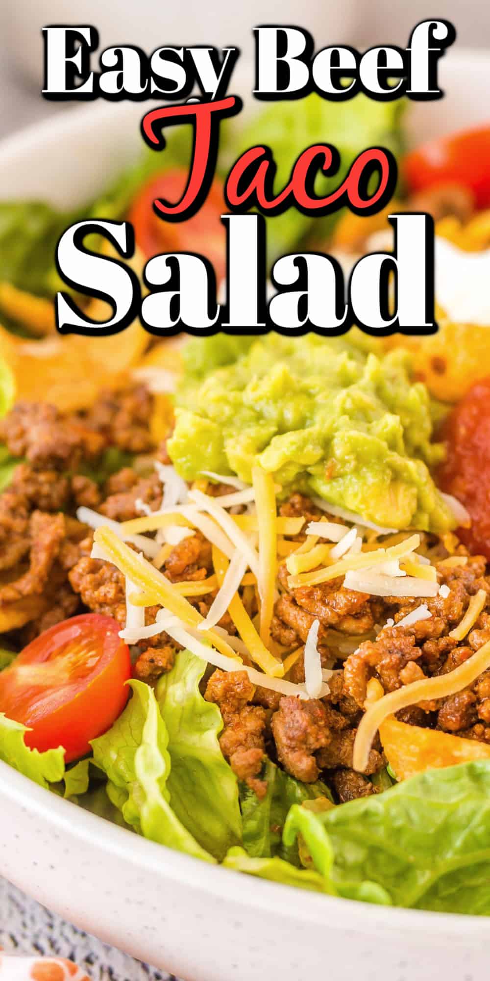 Easy Beef Taco Salad Pin