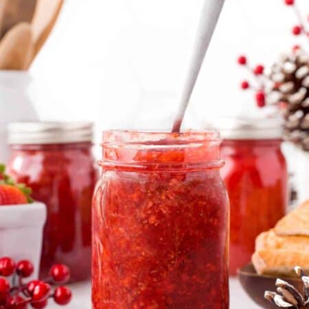 Christmas Jam Recipe in jars