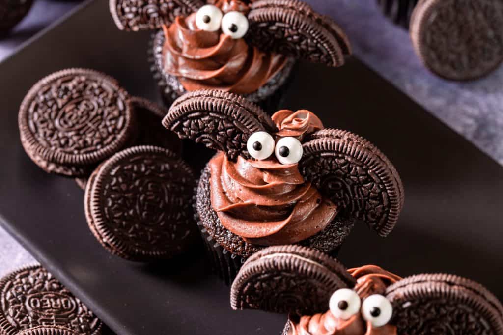 Halloween Bat Cupcakes - Noshing With the Nolands