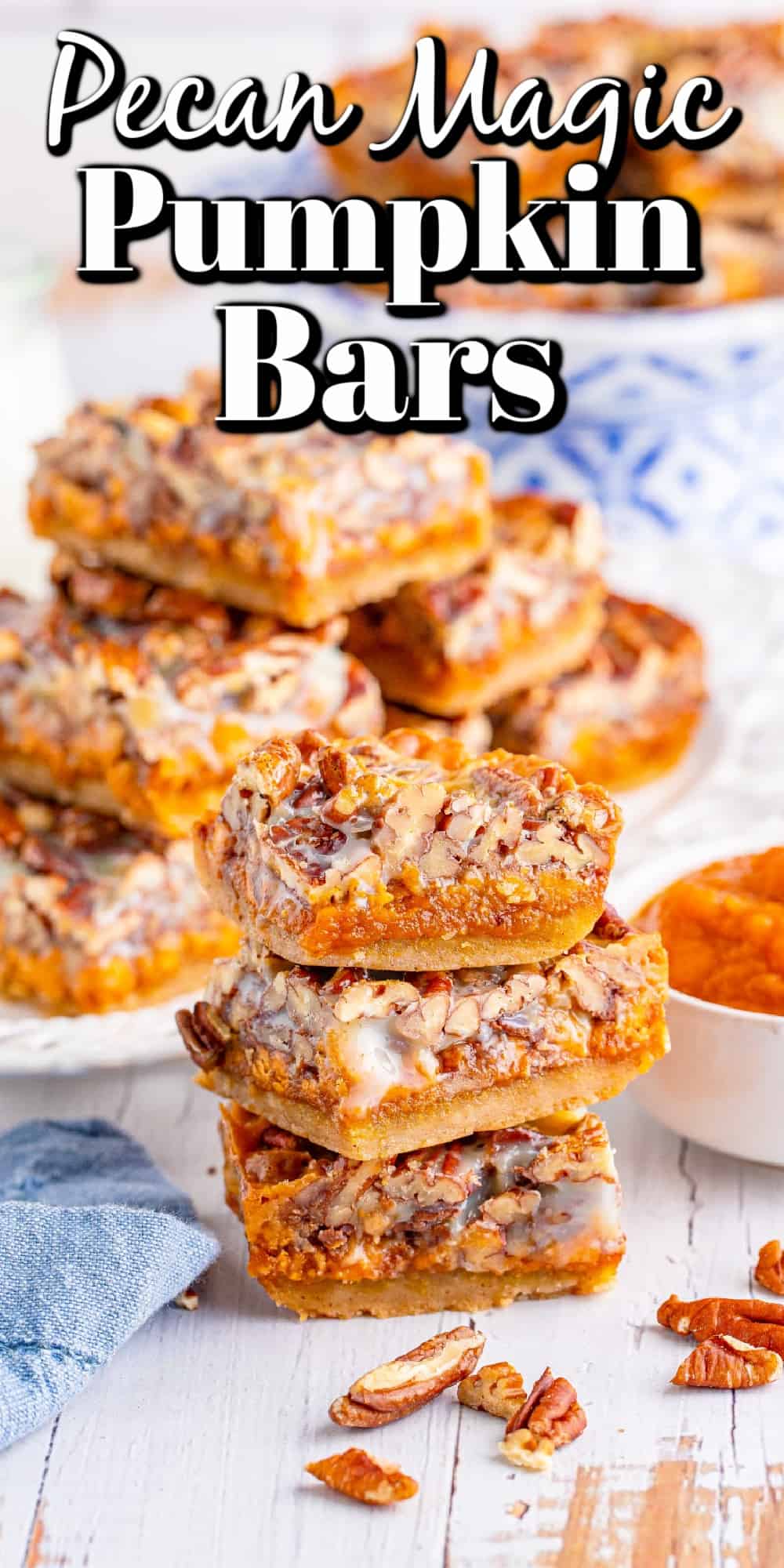 Pecan Magic Pumpkin Bars Pin