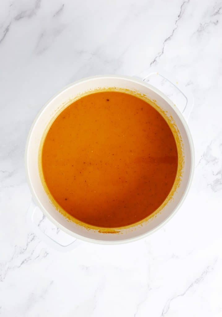 Pumpkin Caramel Sauce in a pot