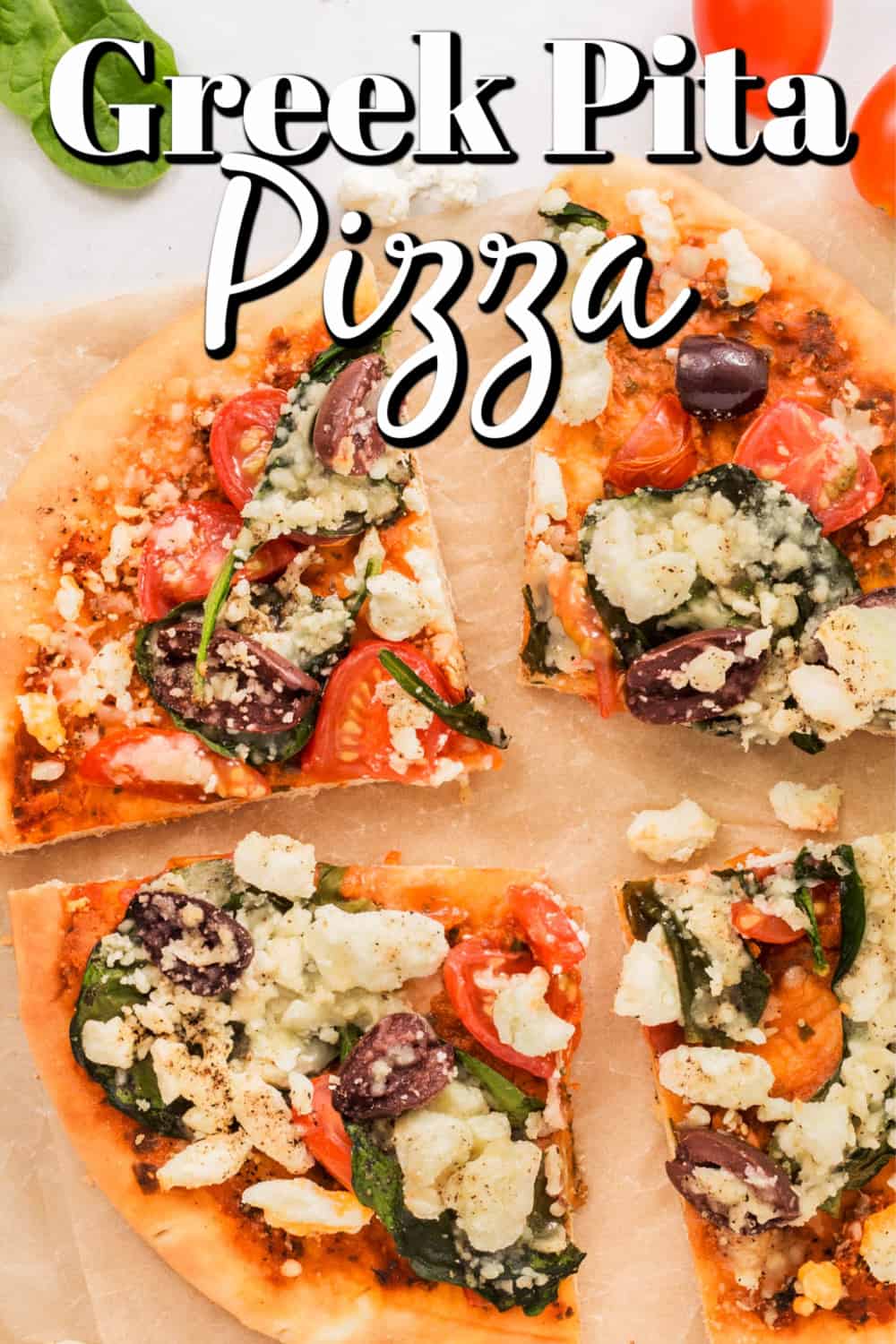 Sheet Pan Greek Pita Pizza Pin