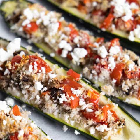 Vegetarian Stuffed Zucchini - Noshing With The Nolands