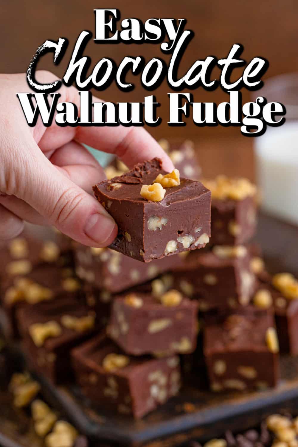 Easy Chocolate Walnut Fudge Pin