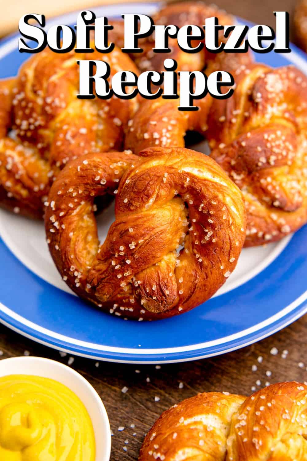Soft Pretzel Recipe with Cheese Sauce Pin