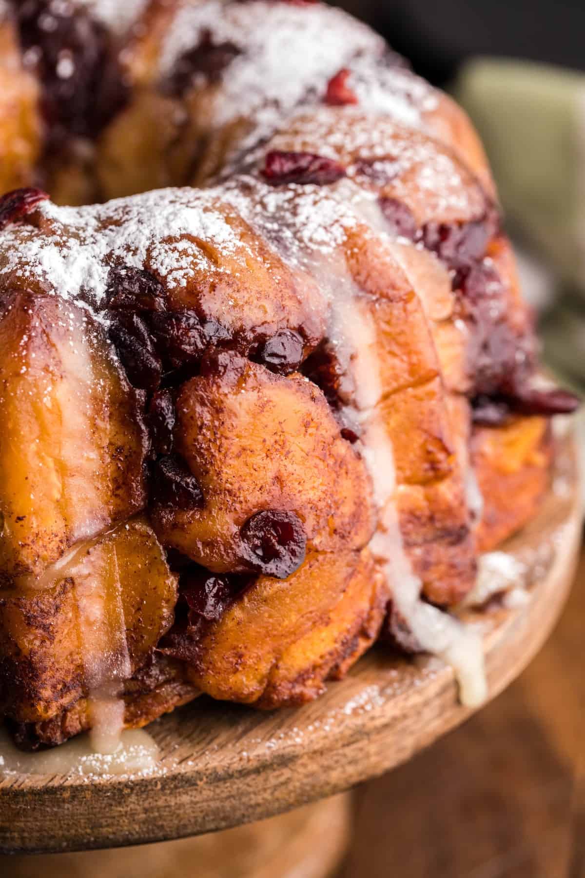 Close-up of Air Fryer Holiday Monkey Bread