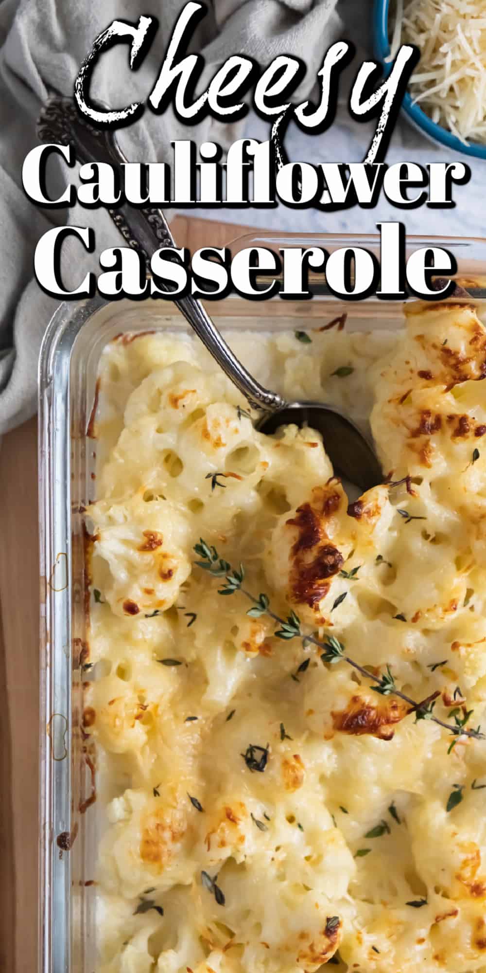 Cheesy Cauliflower Casserole Pin