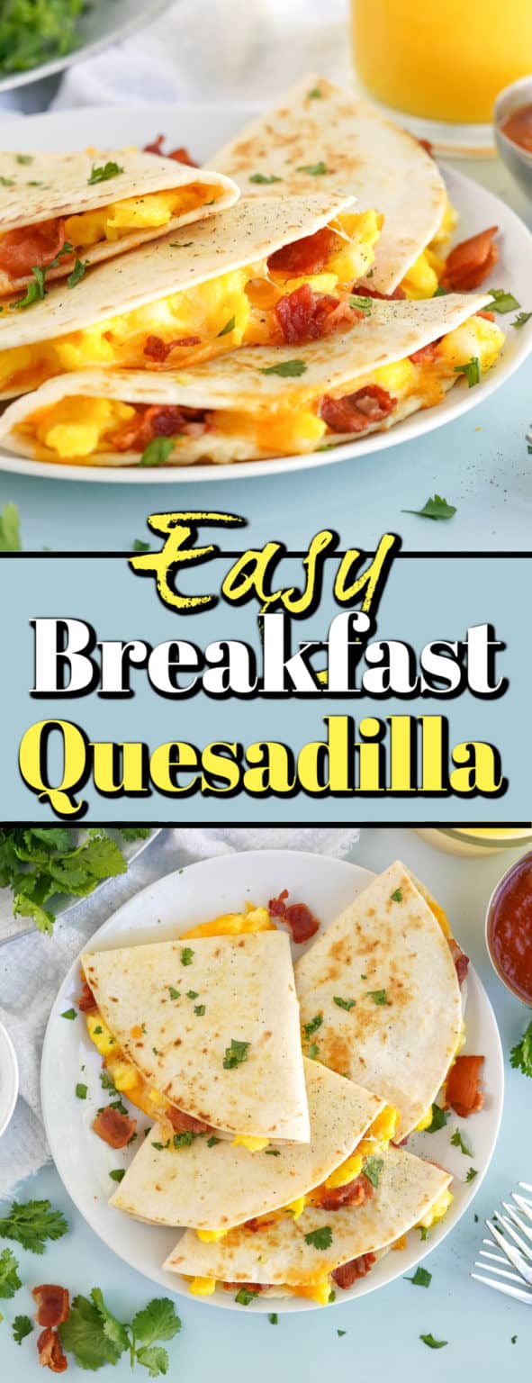 Easy Breakfast Quesadilla - Noshing With the Nolands