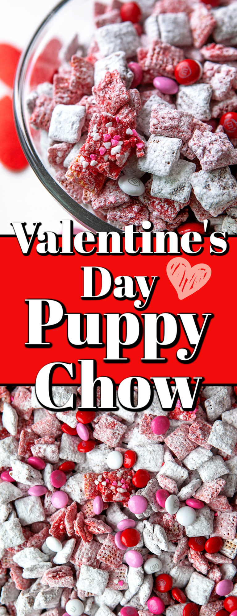 valentines day puppy chow saying