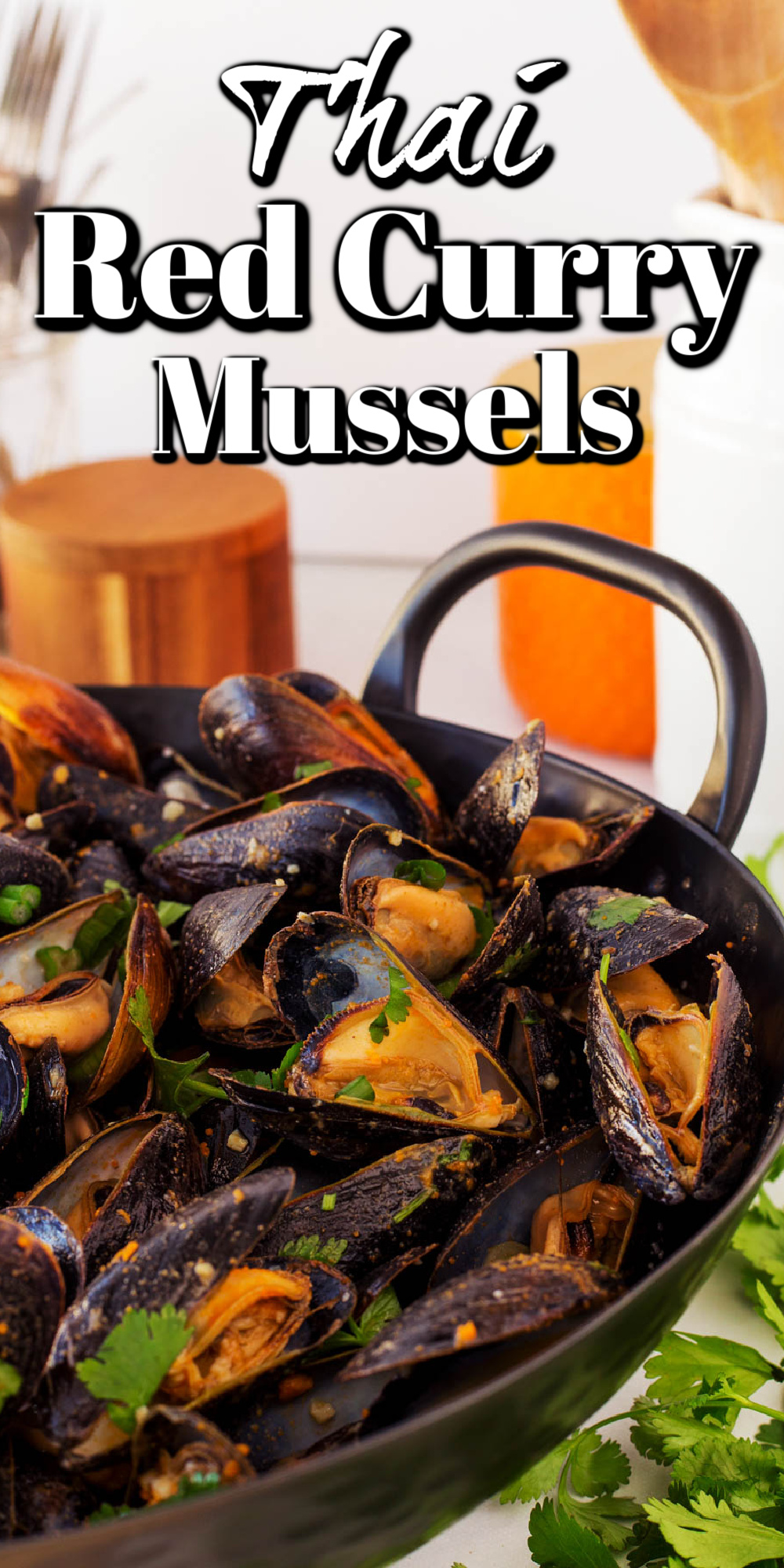 Amazing Red Curry Thai Mussels Pin