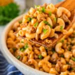 Hamburger Helper in a bowl