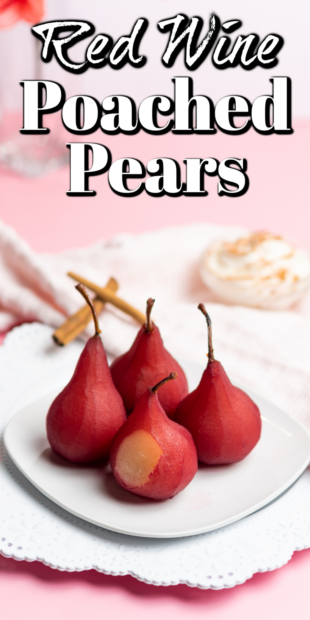 Red Wine Poached Pears Pin.