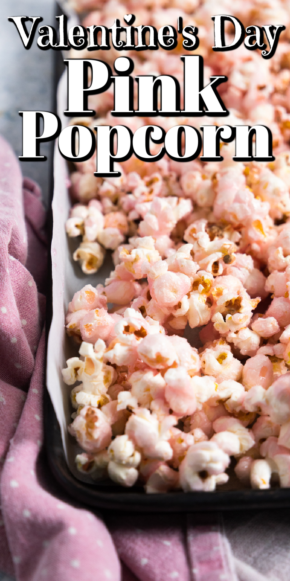 Valentine's Day Pink Popcorn Pin