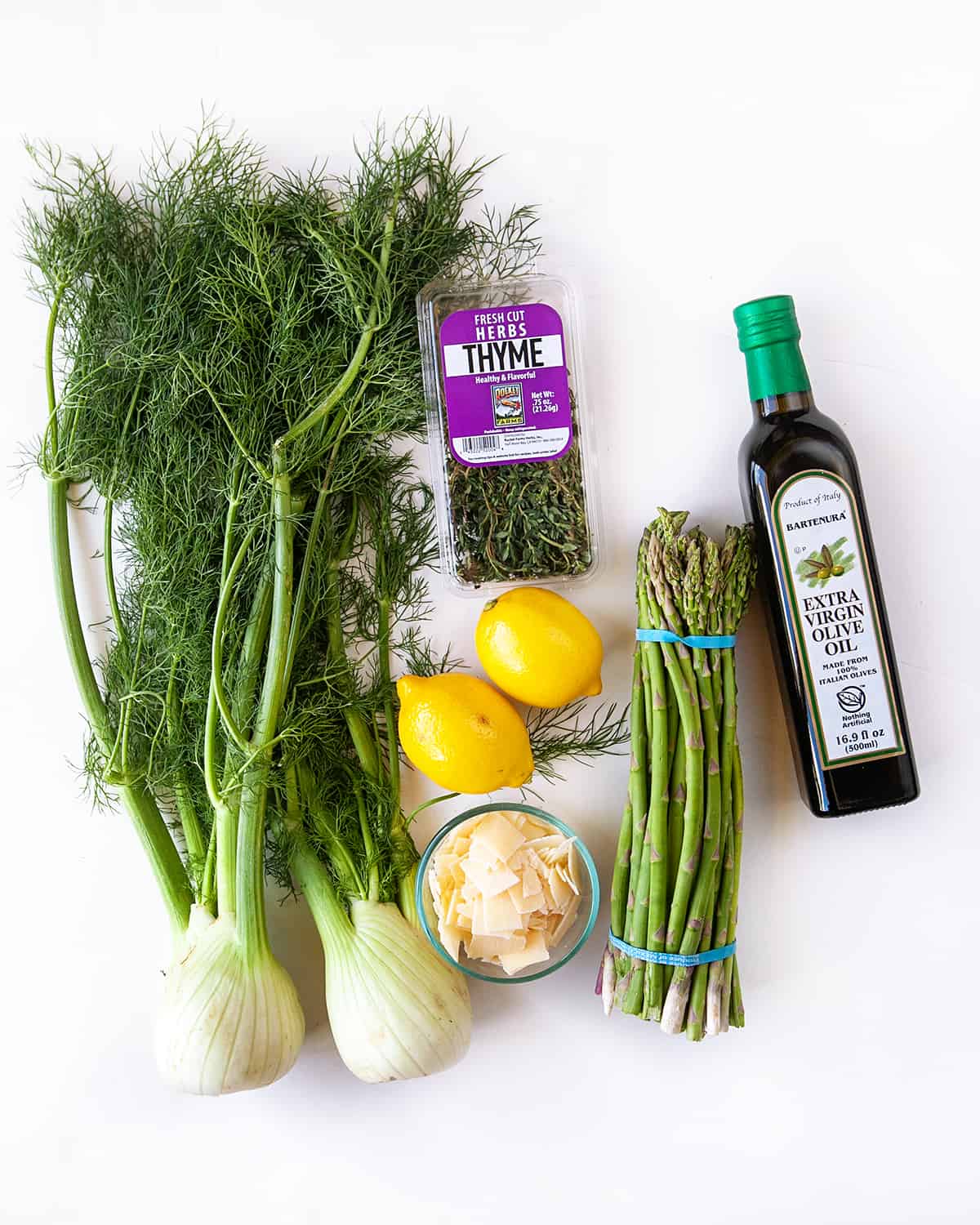 Ingredients for Fennel Asparagus Salad