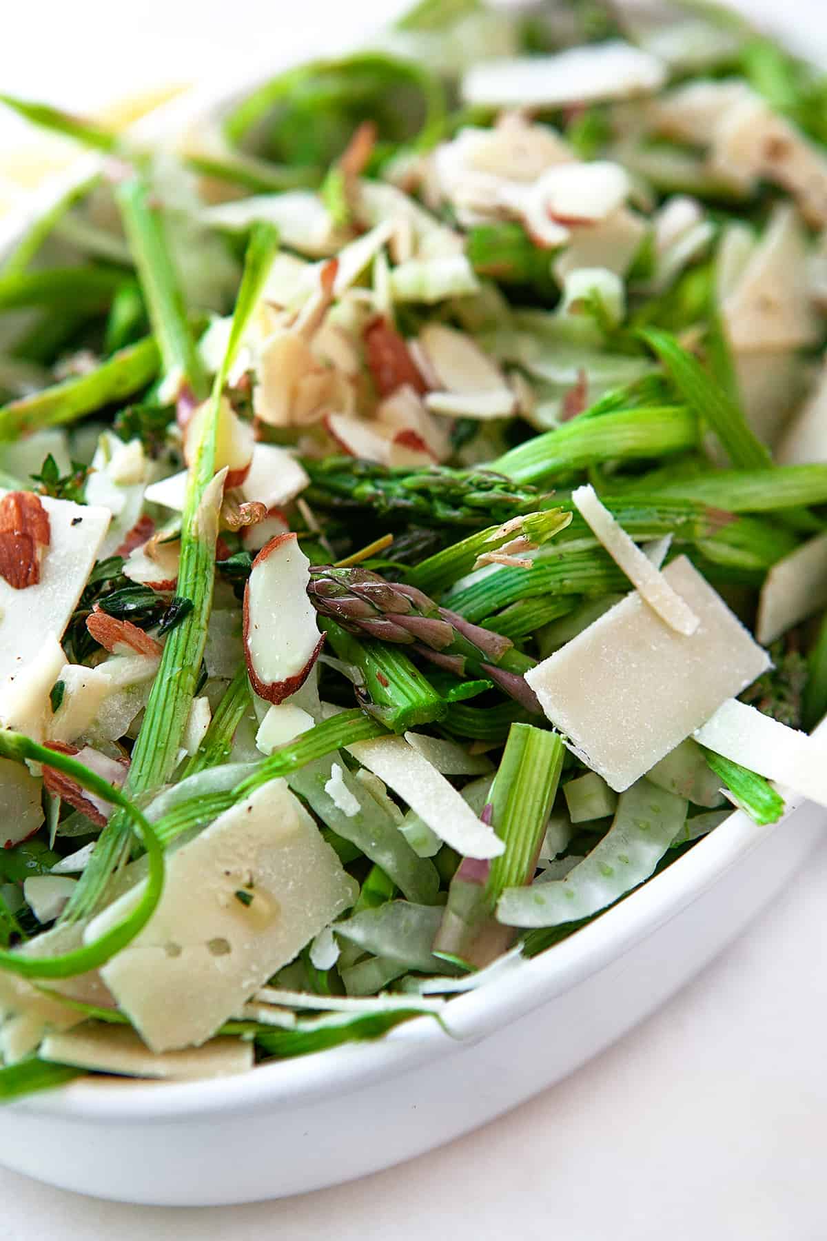 Close-up of Fennel Asparagus Salad