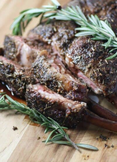 Smoked Rack of Lamb hero.