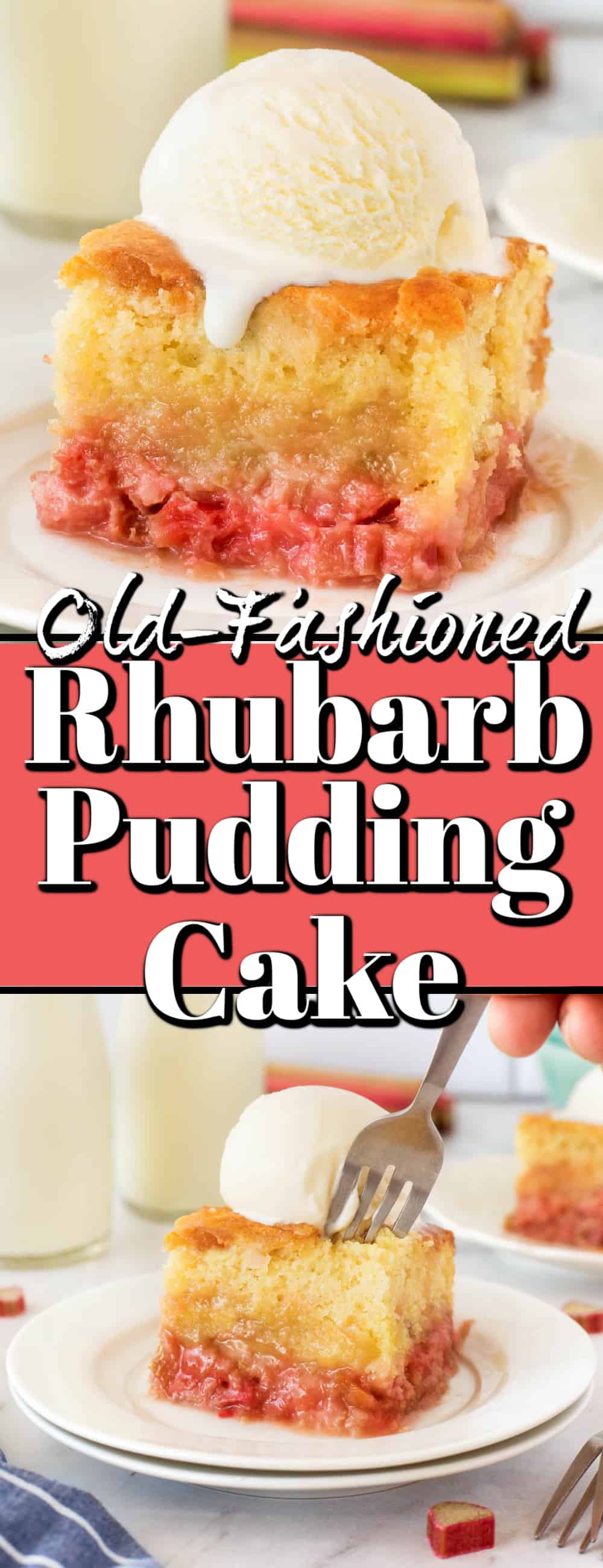 Old-Fashioned Rhubarb Pudding Cake - Noshing With The Nolands