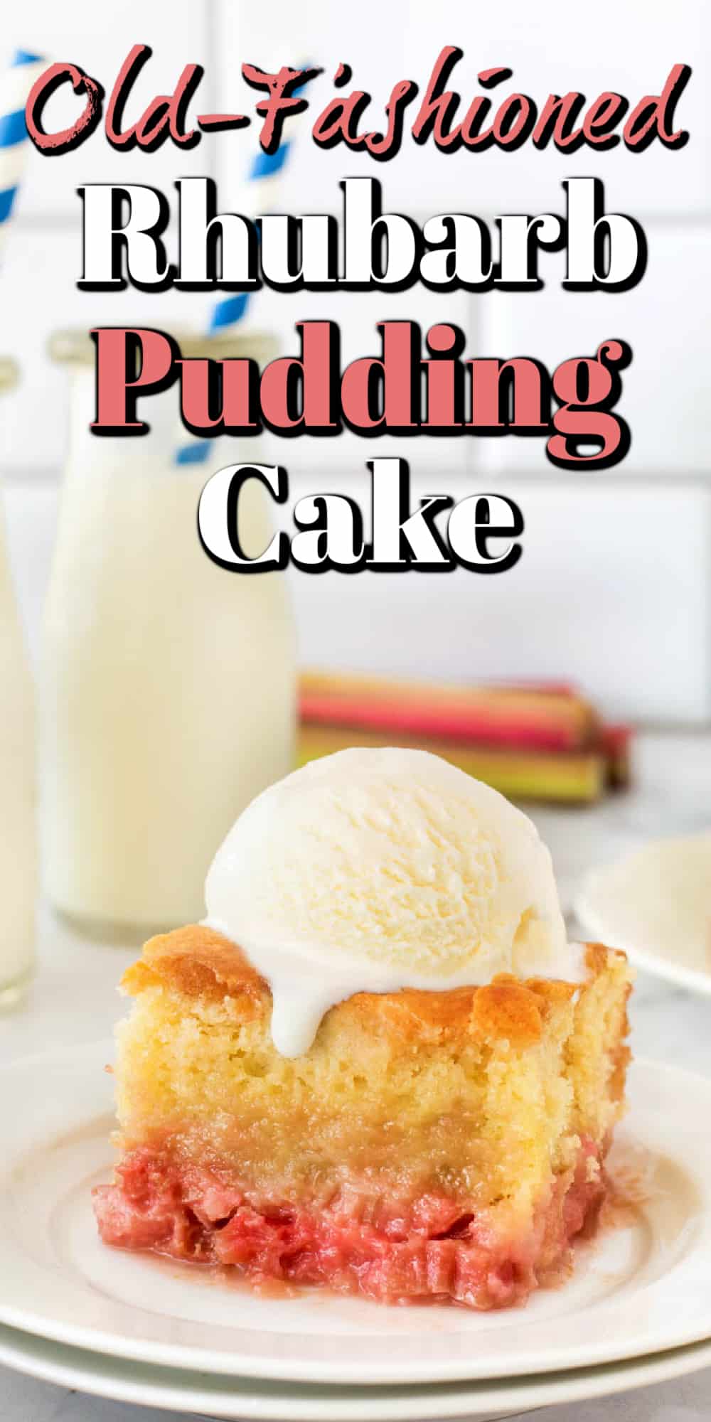 Old-Fashioned Rhubarb Pudding Cake Pin
