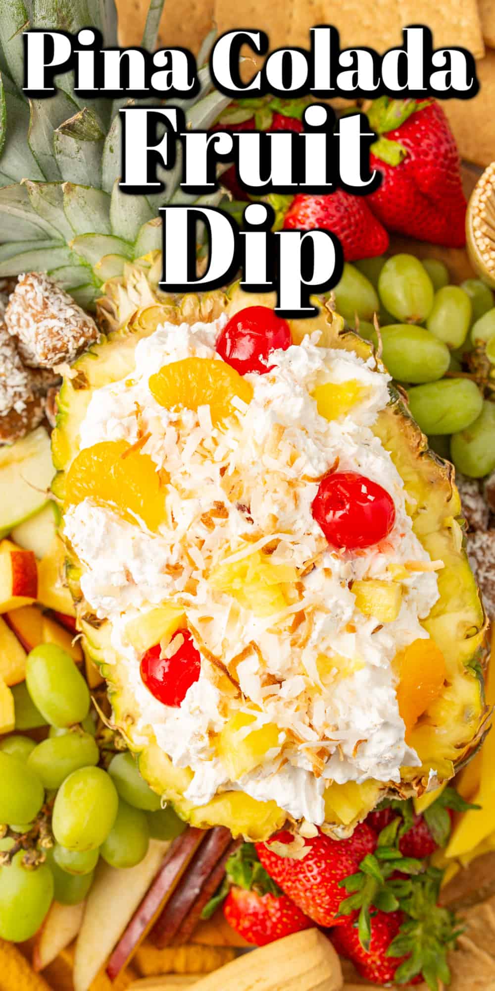 Easy Pina Colada Fruit Dip Pin