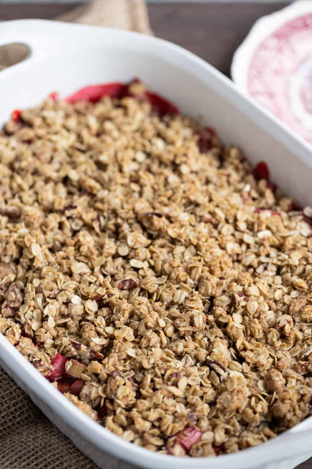 Strawberry Rhubarb Crisp - Noshing With The Nolands