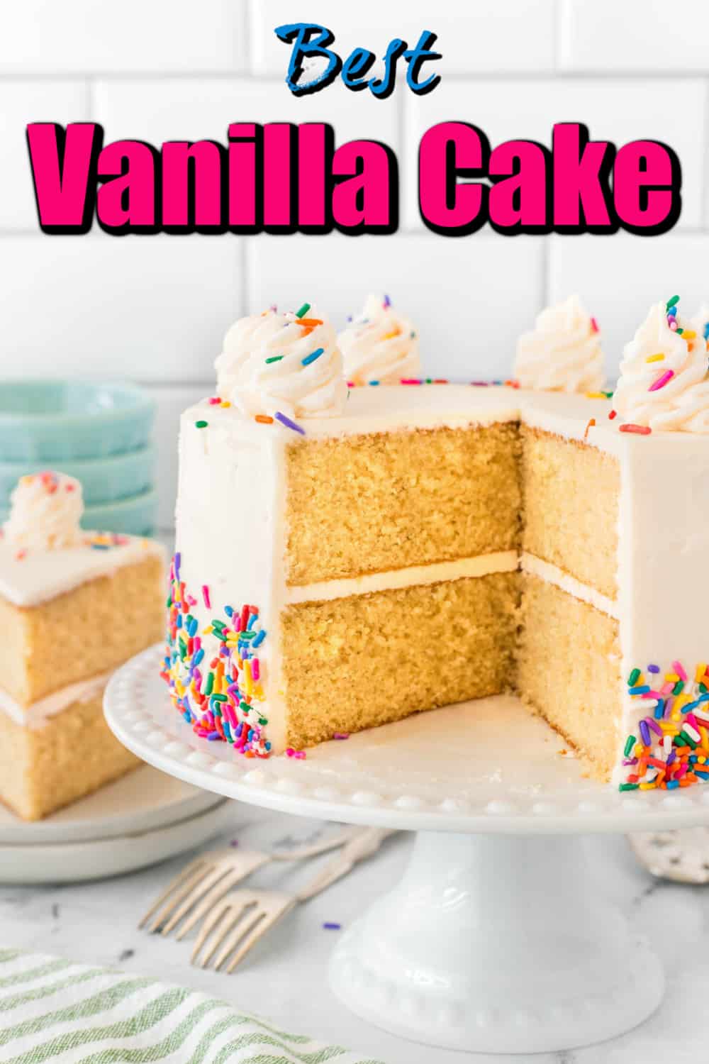 Best Vanilla Cake Recipe Pin