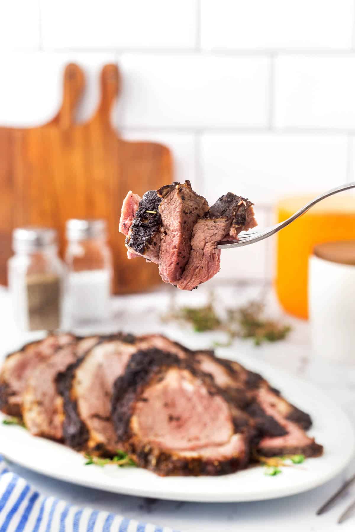 Herb Crusted Leg of New Zealand Grass-fed Lamb - Spoon Fork Bacon