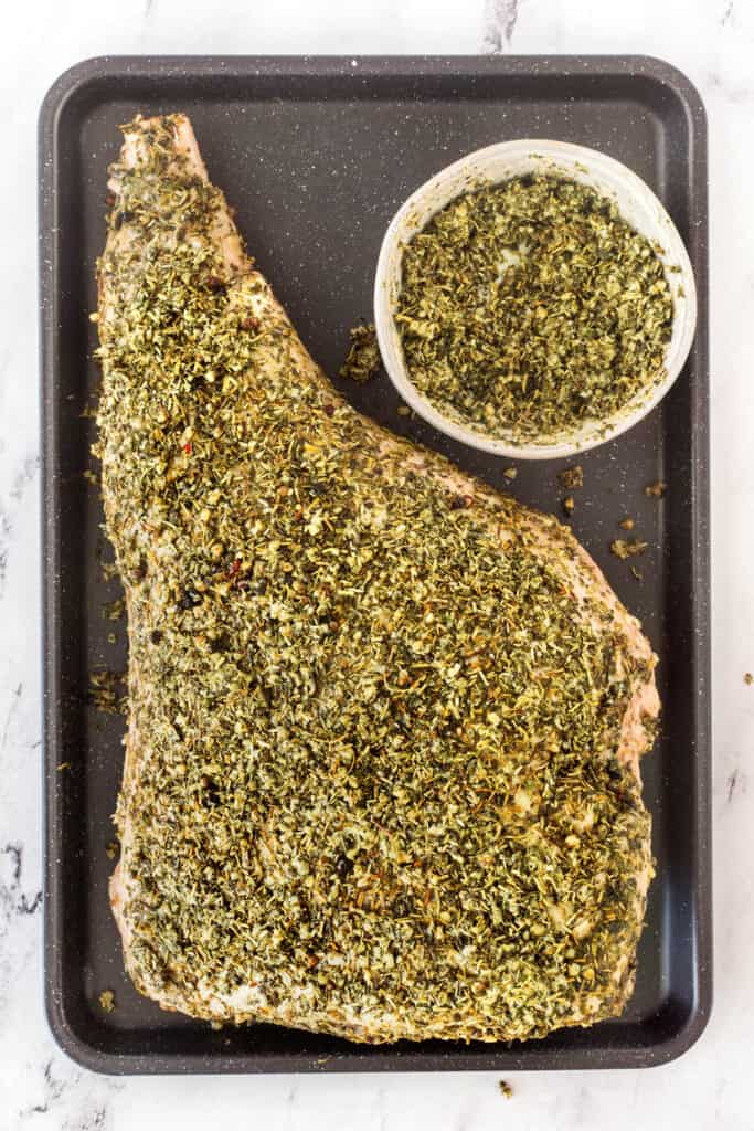 Herb Crusted Grilled Leg of Lamb - Noshing With The Nolands
