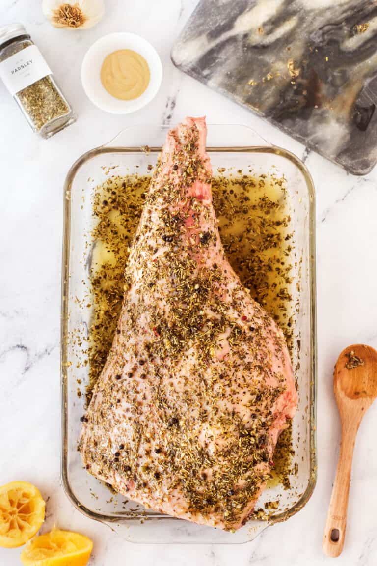 Herb Crusted Grilled Leg of Lamb - Noshing With The Nolands