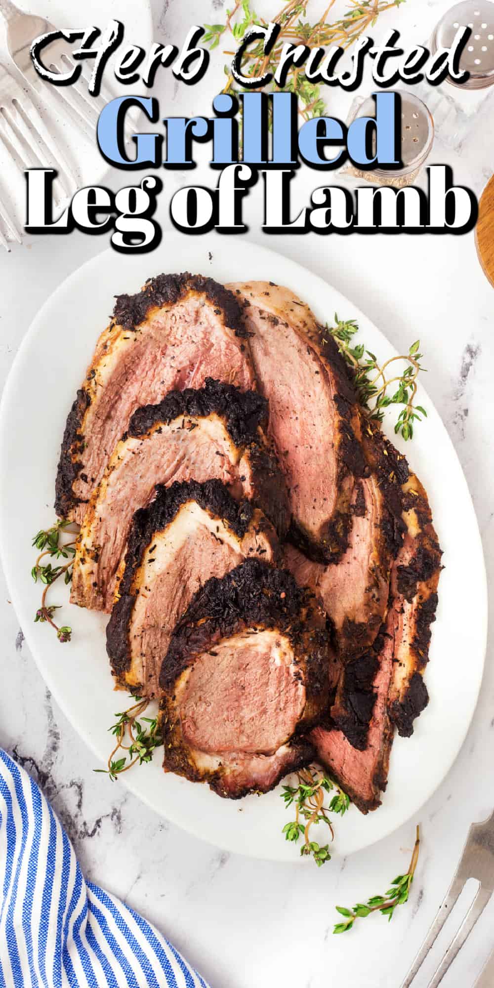 Herb Crusted Grilled Leg of Lamb Pin