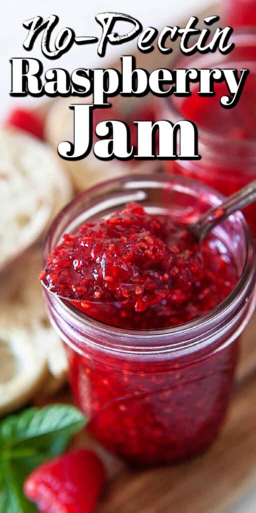 No-Pectin Raspberry Jam Recipe - Noshing With The Nolands