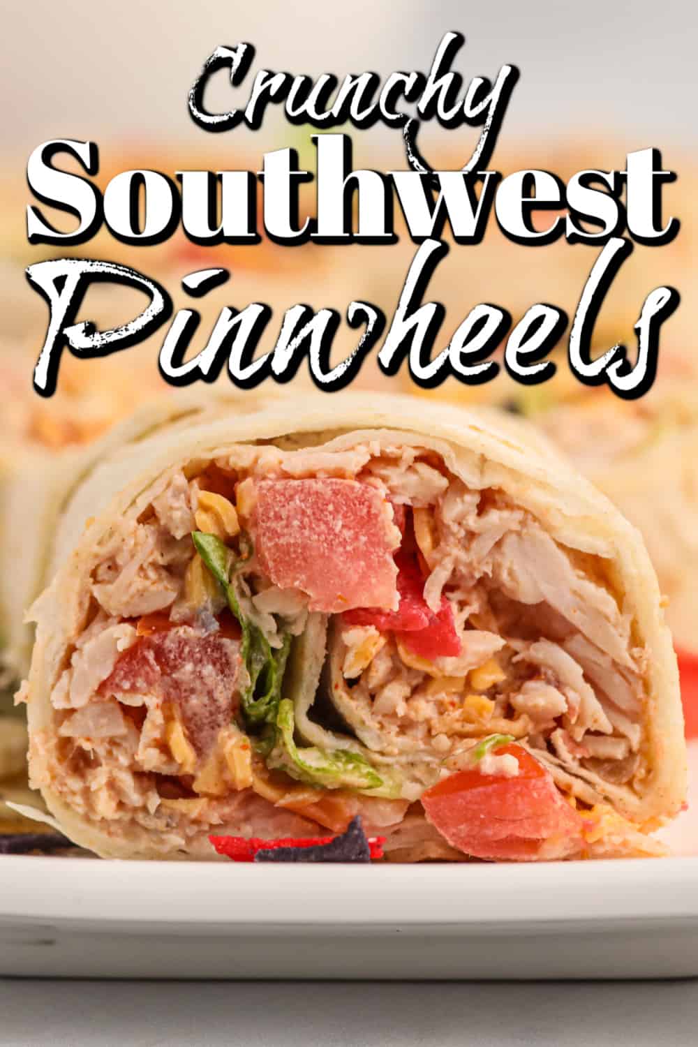 Crunchy Southwest Chicken Pinwheels Pin
