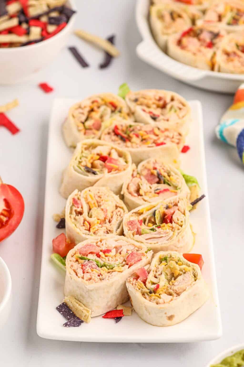 Southwest Chicken Pinwheels - Noshing With The Nolands