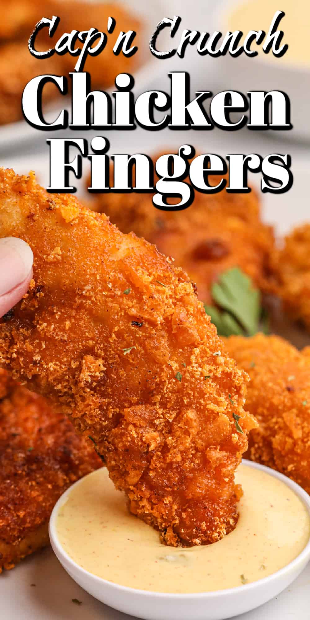 Cap'n Crunch Chicken Fingers Recipe Pin