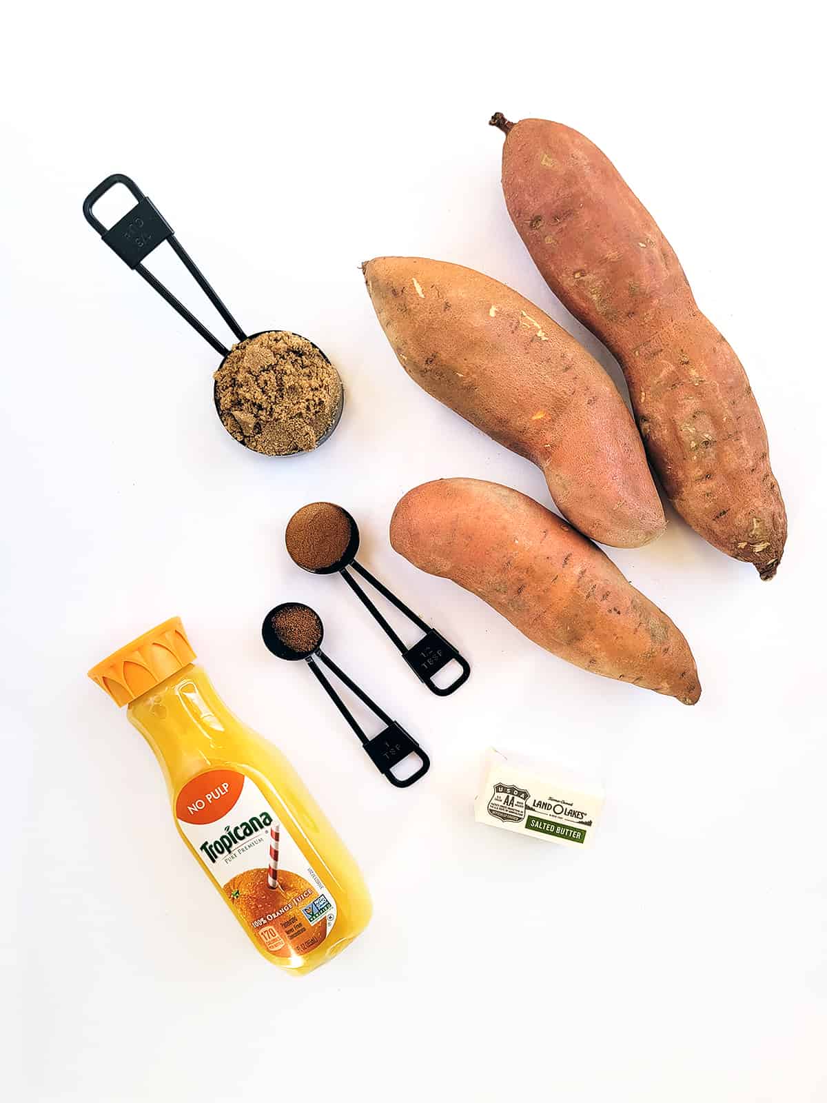 Ingredients for best candied yams. 
