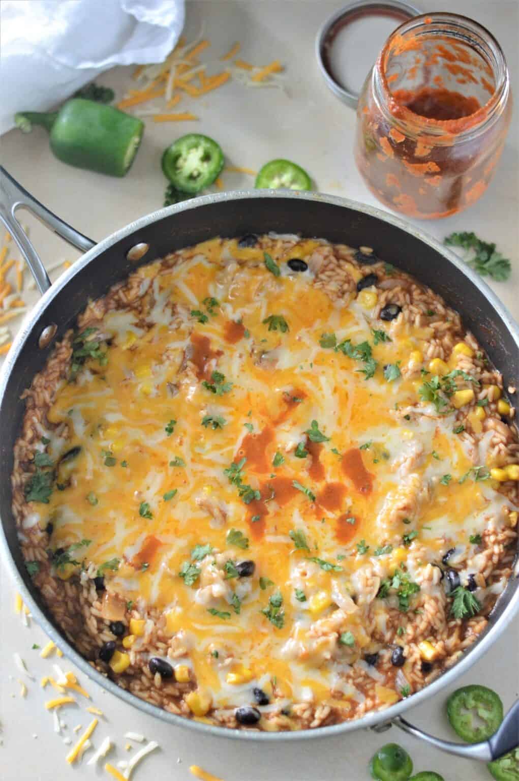 Cheesy Enchilada Rice - Noshing With The Nolands