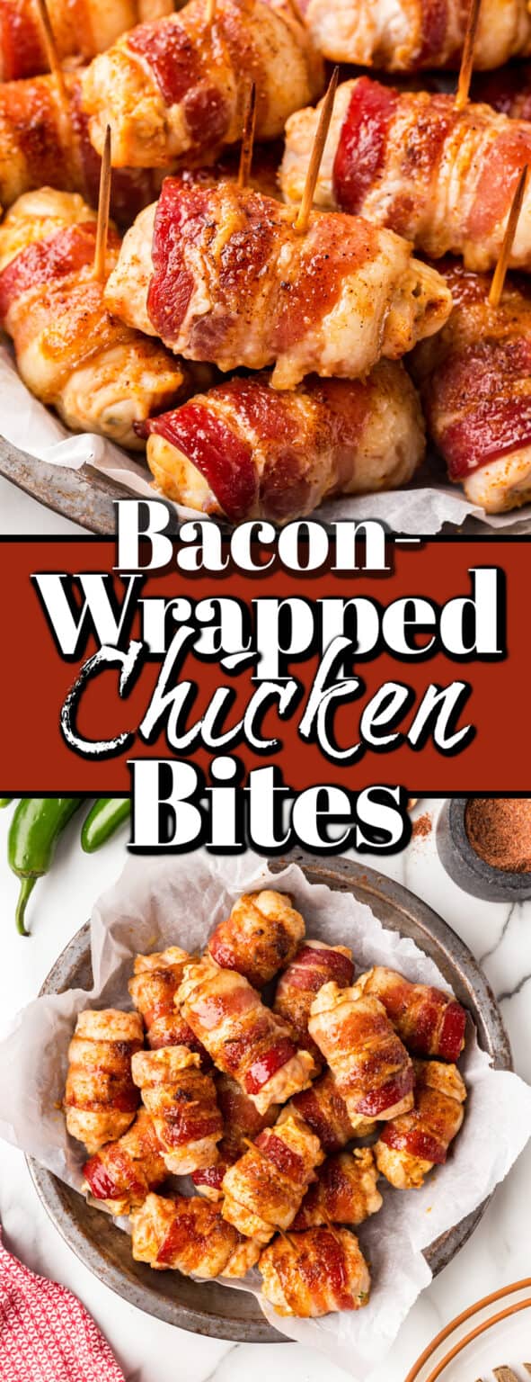 Bacon-Wrapped Chicken Bites - Noshing With The Nolands