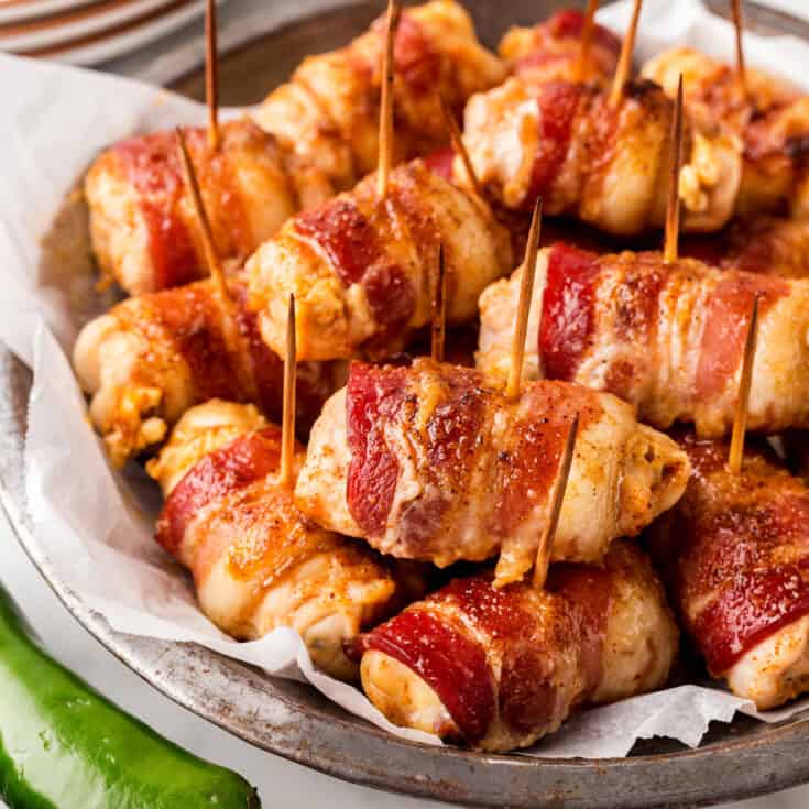 Bacon-Wrapped Chicken Bites - Noshing With The Nolands