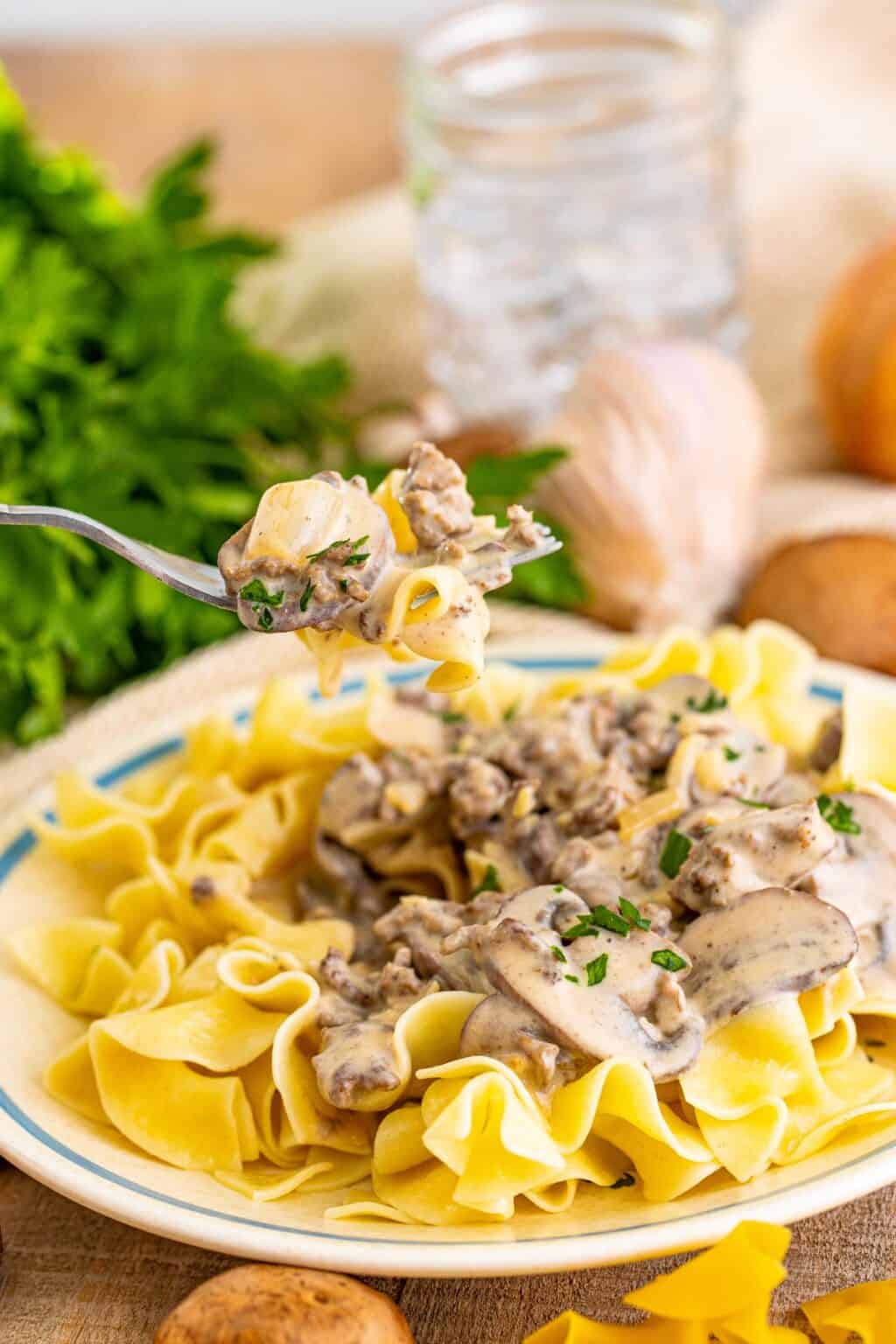 Ground Beef Stroganoff - Noshing With The Nolands